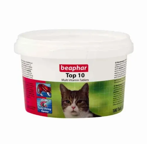 قرص مولتی‌ویتامین گربه Beaphar مدل Top 10